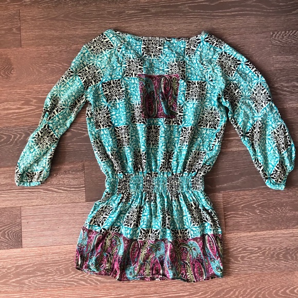 Boho Patterned Blouse - Picture 2 of 2